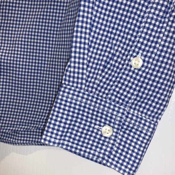 POLO by Ralph Lauren blue check dress shirt BOYS SIZE 18 20 18/20 - Picture 4 of 12